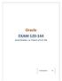 Oracle EXAM 1Z0-144 Oracle Database 11g: Program with PL/SQL
