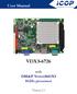 User Manual VDX with DM&P Vortex86DX3 1GHz processor. Version 2.0