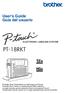 PT-18RKT. User s Guide Guía del usuario ELECTRONIC LABELING SYSTEM