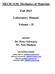 MECH 3130: Mechanics of Materials. Fall Laboratory Manual. Volume II