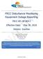 FRCC Disturbance Monitoring Equipment Outage Reporting