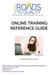 ONLINE TRAINING REFERENCE GUIDE