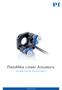 PiezoMike Linear Actuators HIGH RESOLUTION AND LONG-TERM STABILITY