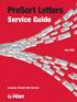 PreSort Letters. Service Guide. July Includes Charity Mail Service ABN