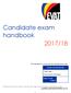 Candidate exam handbook 2017/18