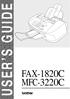 USER S GUIDE FAX-1820C MFC-3220C