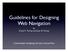 Guidelines for Designing Web Navigation