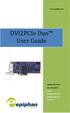 DVI2PCIe Duo User Guide
