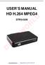 USER S MANUAL HD H.264 MPEG4 DTR5102N