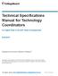 Technical Specifications Manual for Technology Coordinators