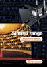 Sintesi range. Professional lighting equipment for theatres