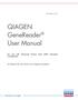 QIAGEN GeneReader User Manual