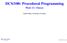 DCS/100: Procedural Programming