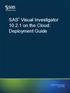 SAS Visual Investigator on the Cloud: Deployment Guide