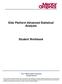 Eldo Platform Advanced Statistical Analysis. Student Workbook