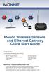 Monnit Wireless Sensors. and Ethernet Gateway Quick Start Guide