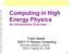 Computing in High Energy Physics An Introductory Overview