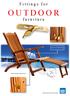 Fittings for OUTDOOR. furniture. Steamer chair fittings. Steamer chair made by Alexander Rose. - high quality furniture fittings