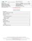 Policy # MI_SER_GAL Department of Microbiology. Page Quality Manual TABLE OF CONTENTS