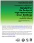 Standard for the Design of High-Performance Green Buildings Except Low-Rise Residential Buildings