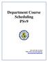 Department Course Scheduling PSv9