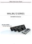 Malibu S Series Owner s Manual MALIBU S SERIES OWNER S MANUAL
