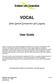 VOCAL. Video Optical Comparison and Logging. User Guide