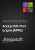 Application Notes Adobe PDF Print Engine (APPE)