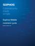 Sophos Mobile. installation guide. product version: 8.6