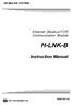 SR Mini HG SYSTEM. Ethernet [Modbus/TCP] Communication Module H-LNK-B. Instruction Manual IMS01S01-E1 RKC INSTRUMENT INC.