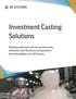 Investment Casting Solutions