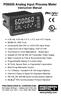 PD6000 Analog Input Process Meter Instruction Manual