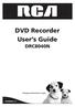 DVD Recorder User s Guide