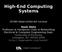 High-End Computing Systems