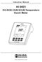 Instruction Manual HI 5421 DO/BOD/OUR/SOUR/Temperature Bench Meter