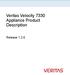 Veritas Velocity 7330 Appliance Product Description. Release 1.2.6