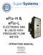 eflo-h & ELECTRONIC GAS & LIQUID HIGH PRESSURE FLOW METER OPERATIONS MANUAL