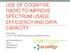 USE OF COGNITIVE RADIO TO IMPROVE SPECTRUM USAGE EFFICIENCY AND DATA CAPACITY