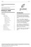 Printing in JADE. Introduction JADE 6. JADE Development Centre
