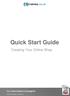 Quick Start Guide. Creating Your Online Shop.