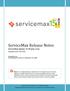 ServiceMax Release Notes ServiceMax Spring 15 SP (Jun, 2015)
