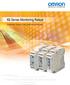 K8 Series Monitoring Relays. Complete range in 22.5mm wide housing