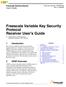 Freescale Variable Key Security Protocol Receiver User s Guide Ioseph Martínez and Christian Michel Applications Engineering - RTAC Americas