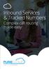 Inbound Services & Tracked Numbers. Complex call routing made easy