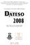 Proceedings of the Dateso 2008 Workshop