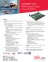 CHAMP-FX2. FPGA Accelerator Signal Processing Platform. Data Sheet. Features 6U VPX-REDI (VITA 46 and 48) FPGA signal processing platform