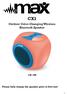 CX1 Outdoor Color-Changing Wireless Bluetooth Speaker Please fully charge the speaker prior to first use!