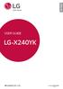 ENGLISH USER GUIDE LG-X240YK. MFL (1.0)