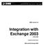 Integration with Exchange 2003