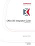 Office 365 Integration Guide Software Version 6.7